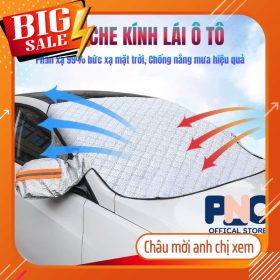 Tấm Chắn Nắng Ô Tô Kính Lái 3 Lớp Tráng Bạc, Chống Nóng và Phản Quang